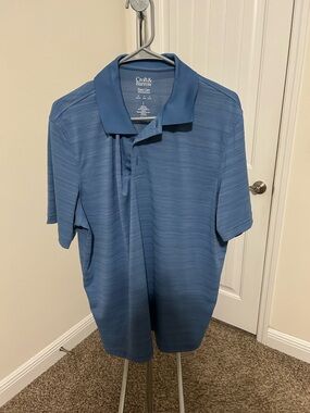 croft & barrow Men's Slate Blue Striped Polo